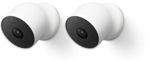 Google Nest Cam - Akku Ulko-/Sisäkäyttöön Soveltuva Turvakamera 2-Pakkaus